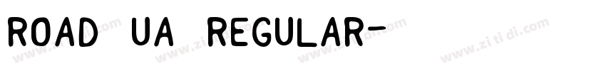 Road UA Regular字体转换